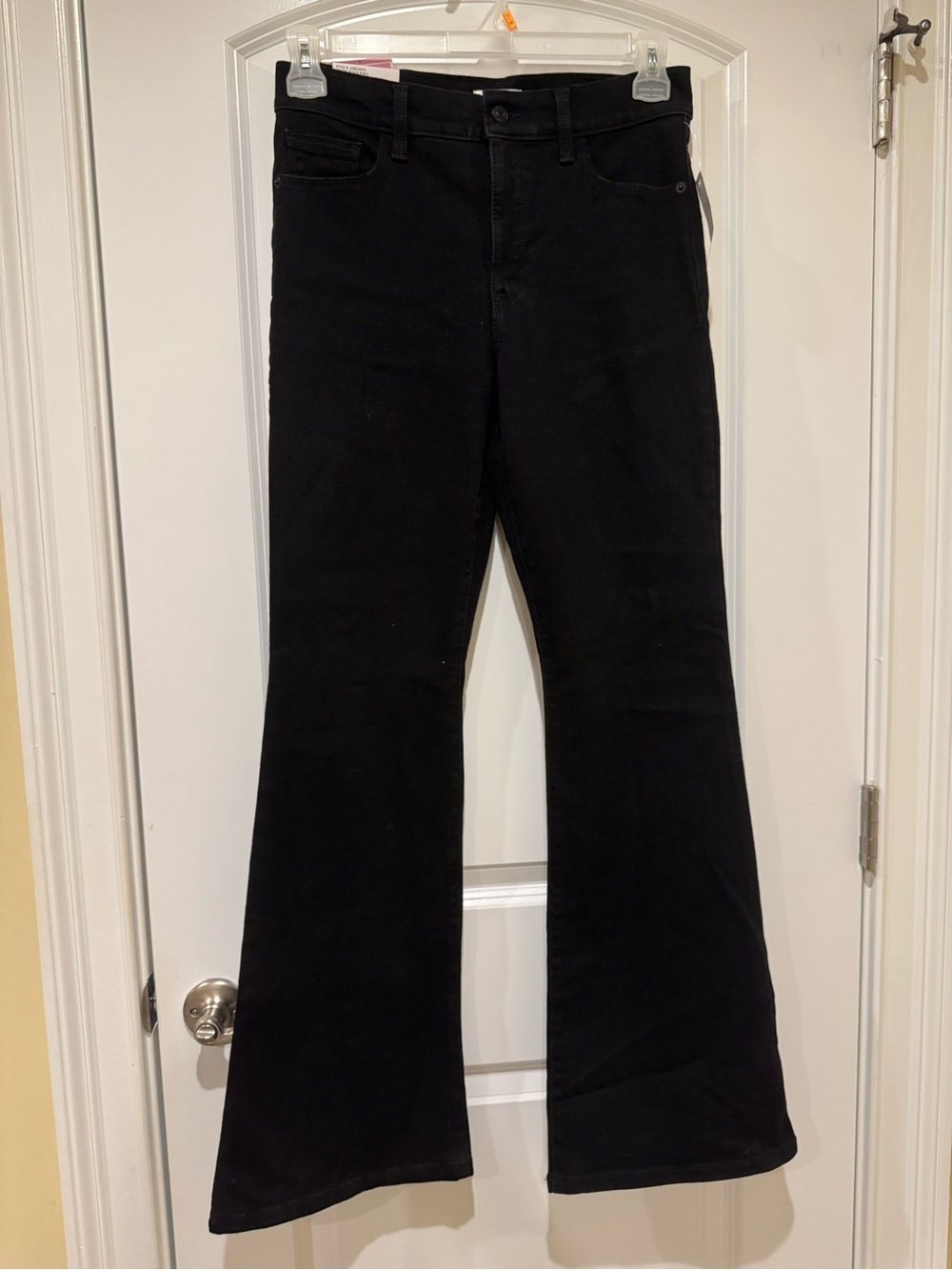 Jessica Simpson Black Flared Wide-Leg Jeans